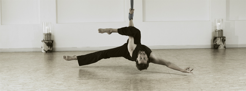 Lucas Aerial Yoga fun picture